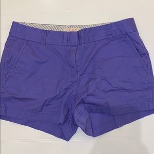 J crew light purple chino shorts size 8